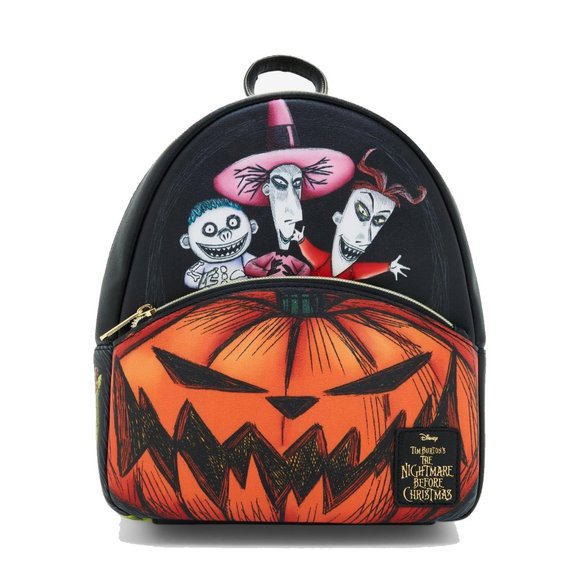 The Nightmare Before Christmas Oogie\'s Boys Pumpkin Mini Backpack and Cardholder